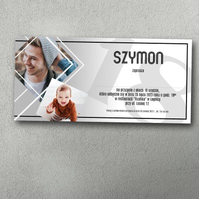 Zaproszenie na 18 – Geometrix 2| Personalizowane