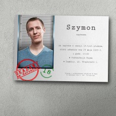 Zaproszenie na 18-tkę Policyjne A6 – Skazany na Dorosłość