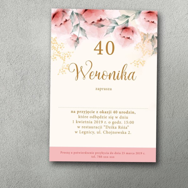 Zaproszenia urodzinowe ""