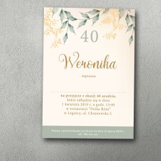 Zaproszenia urodzinowe ""