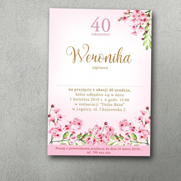 Zaproszenia urodzinowe ""