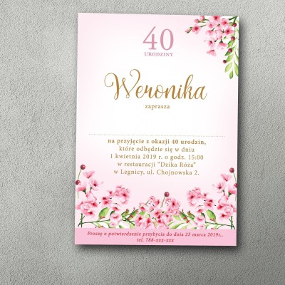 Zaproszenia urodzinowe ""