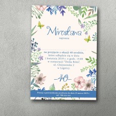 Zaproszenia urodzinowe ""