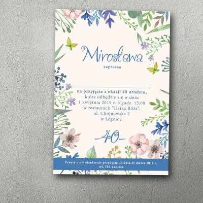 Zaproszenia urodzinowe ""