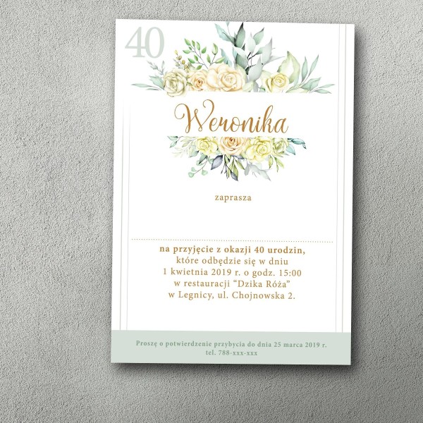 Zaproszenia urodzinowe ""