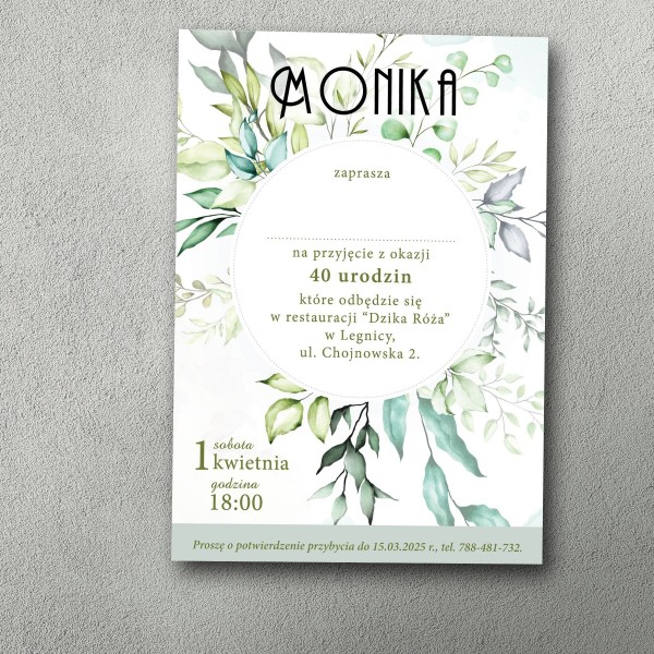 Zaproszenia urodzinowe ""