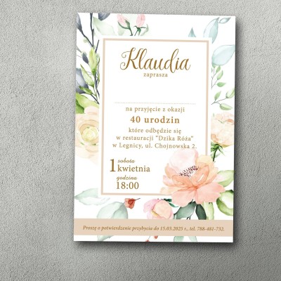 Zaproszenia urodzinowe ""