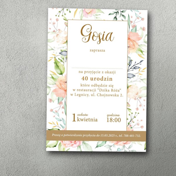 Zaproszenia urodzinowe ""