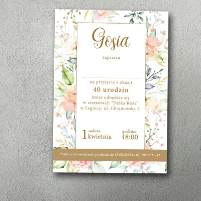 Zaproszenia urodzinowe ""