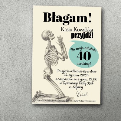 Zaproszenia urodzinowe ""