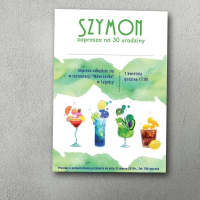 Zaproszenia urodzinowe ""