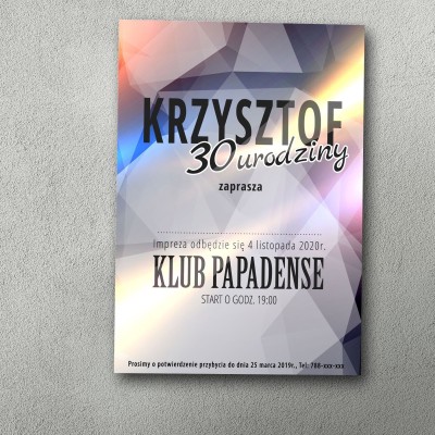 Zaproszenia urodzinowe ""