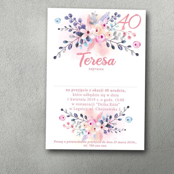 Zaproszenia urodzinowe ""