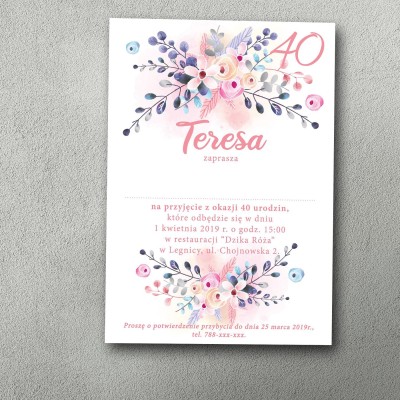 Zaproszenia urodzinowe ""