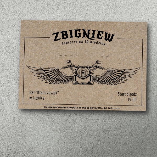 Zaproszenia urodzinowe ""