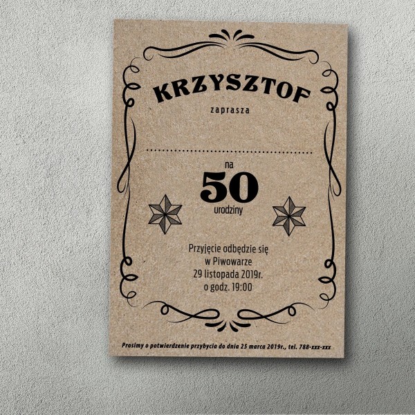 Zaproszenia urodzinowe "