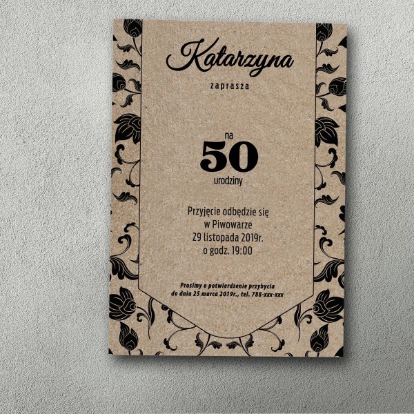 Zaproszenia urodzinowe ""