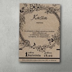 Zaproszenia urodzinowe ""