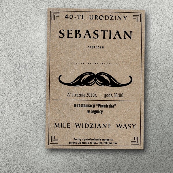 Zaproszenia urodzinowe ""