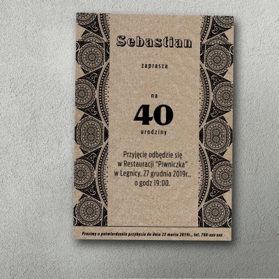 Zaproszenia urodzinowe ""