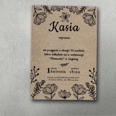 Zaproszenia urodzinowe ""