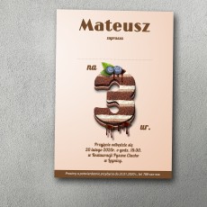 Zaproszenie urodzinowe "Torcikowa Fantazja"