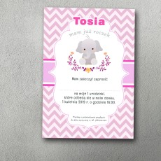 Zaproszenie urodzinowe "Zygzak"