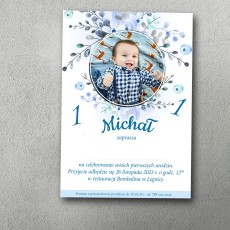 Zaproszenie urodzinowe "Blue Boy"