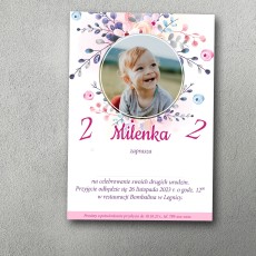 Zaproszenie urodzinowe "Pinky"