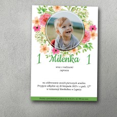 Zaproszenie urodzinowe "Wiosenny Kadr"