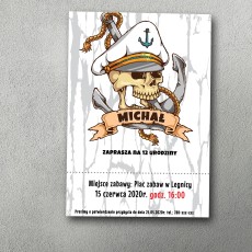 Zaproszenie urodzinowe "Kapitan Czacha"