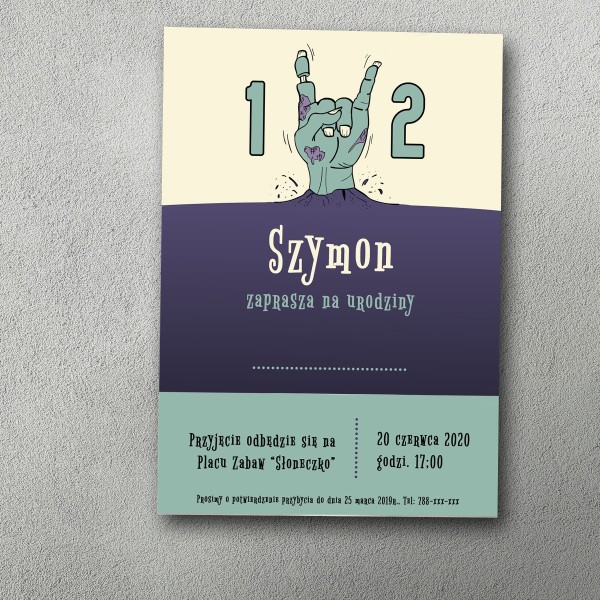 Zaproszenie urodzinowe "Mrok Fun"