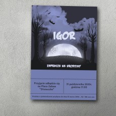 Zaproszenie urodzinowe "Mroczny Las"