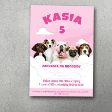 Zaproszenie urodzinowe "Pieskowy Raj"