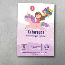Zaproszenie urodzinowe "Różorożec"