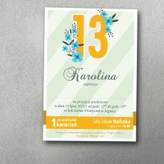 Zaproszenie urodzinowe "Cyferka"