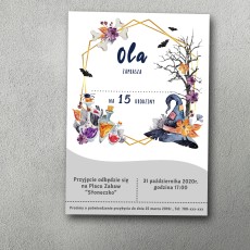 Zaproszenie urodzinowe "Wiedźmi Krąg"