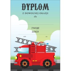 Dyplom dla Dzieci Strażak – Personalizowany, pamiątkowy