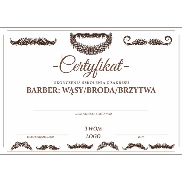 Certyfikat Barbera