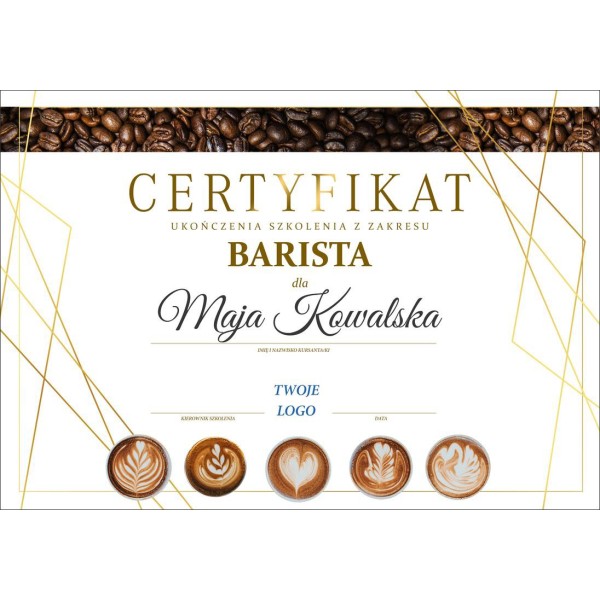 Certyfikat Baristy