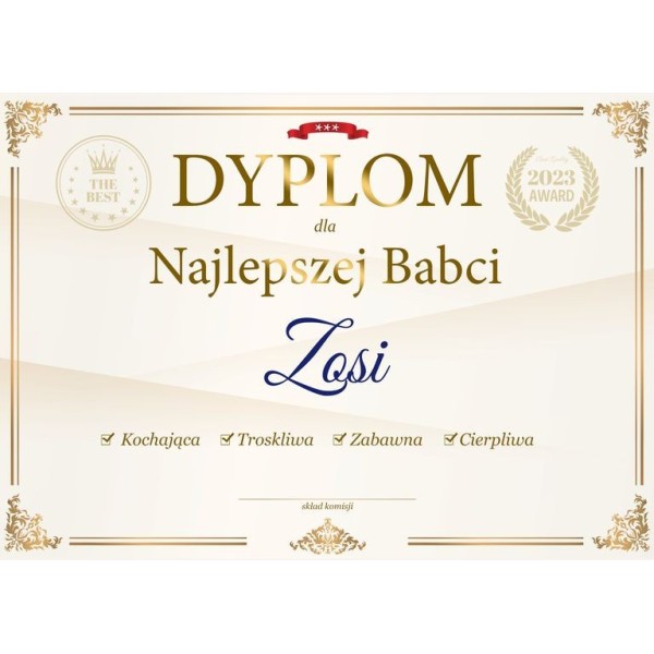 dla Najlepszej Babci