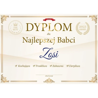 dla Najlepszej Babci