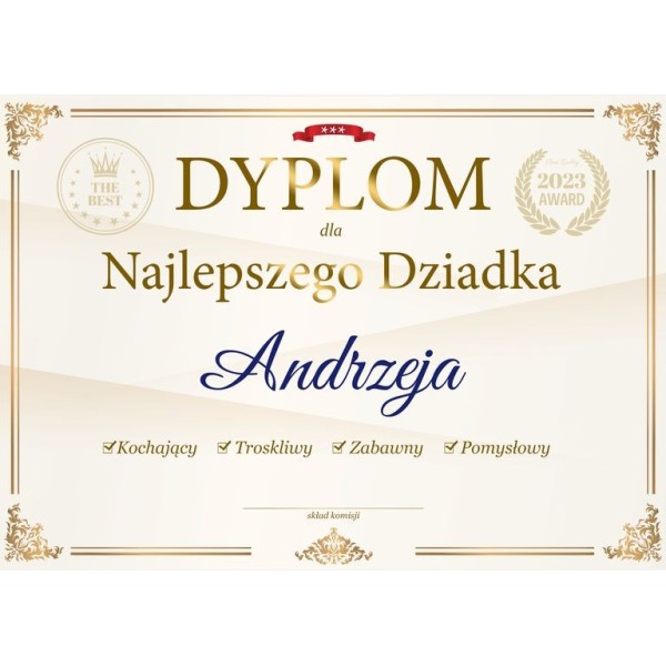 dla Najlepszego Dziadka