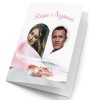 kartka ślubna personalizowana ze zdjęciem obrączki serce imiona para młoda