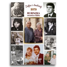 obraz ze zdjęć Nasza Historia kolaż wspomnień na rocznicę ślubu