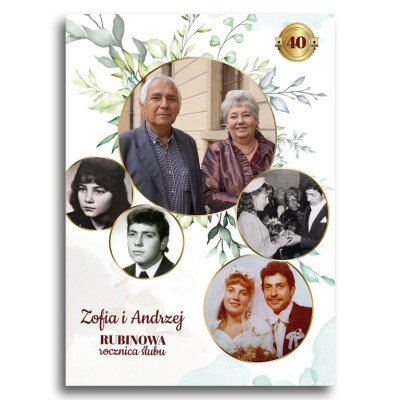 obraz ze zdjęcia Historia Miłości prezent na rocznicę ślubu