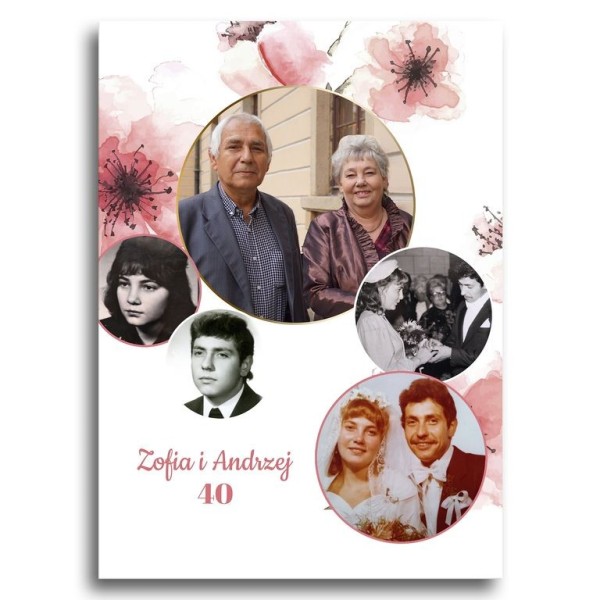 Foto obraz „Z miłością przez lata”