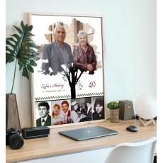 obraz ze zdjęcia na rocznicę ślubu Korzenie Miłości personalizowany prezent