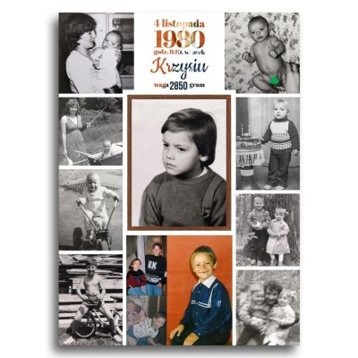 Personalizowany kolaż "Wspomnienia z dzieciństwa".
