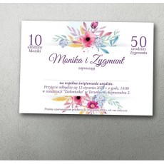 zaproszenie na podwójne urodziny kwiatowe pastelowe płatki